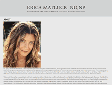 Tablet Screenshot of ericamatluckndnp.com